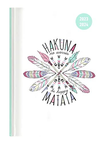Collegetimer Hakuna Matata 2023/2024 - Schüler-Kalender A5 (15x21 cm) - Weekly - 224 Seiten - Terminplaner - Alpha Edition (Collegetimer A5 Weekly) von Alpha Edition