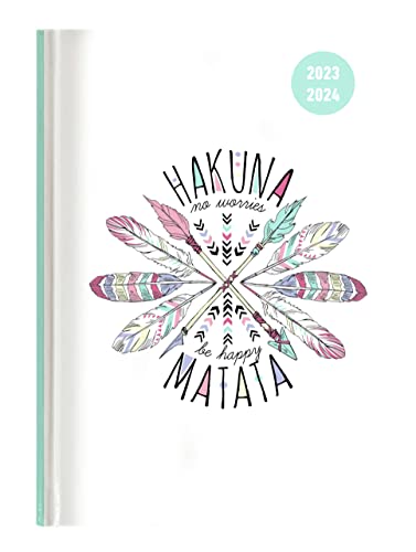 Collegetimer Hakuna Matata 2023/2024 - Schüler-Kalender A6 (10x15 cm) - Day By Day - 352 Seiten - Terminplaner - Notizbuch - Alpha Edition (Collegetimer A6 Daily) von Alpha Edition