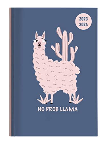 Collegetimer Llama 2023/2024 - Schüler-Kalender A6 (10x15 cm) - Lama - Day By Day - 352 Seiten - Terminplaner - Notizbuch - Alpha Edition (Collegetimer A6 Daily) von Alpha Edition