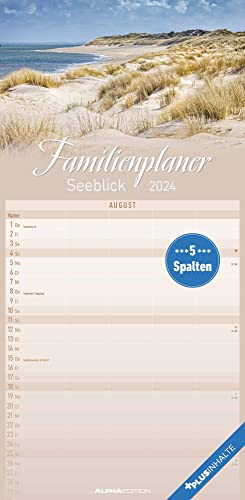 Familienplaner Seeblick 2024 - Familien-Timer 22x45 cm - mit Ferienterminen - 5 Spalten - Wand-Planer - mit vielen Zusatzinformationen - Alpha Edition Familienplaner Seeblick 2024 - Familien-Timer 22x45 cm - mit Ferienterminen - 5 Spalten - Wand-Planer - mit vielen Zusatzinformationen - Alpha Edition von Alpha Edition
