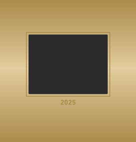 Foto-Bastelkalender Gold 2025 - Do it yourself calendar 21x22 cm - datiert - Kreativkalender - Foto-Kalender - Alpha Edition von Alpha Edition
