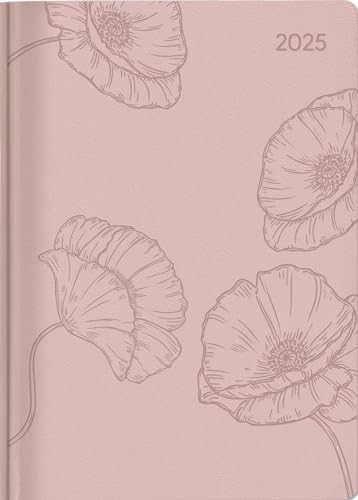 Alpha Edition - Ladytimer Deluxe Salmon 2025, 10,7x15,2cm, Kalender mit 192 Seiten, Notizmöglichkeiten nach jeden Tag, 1 Woche auf 2 Seiten, Kalenderwochen und internationales Kalendarium von Alpha Edition