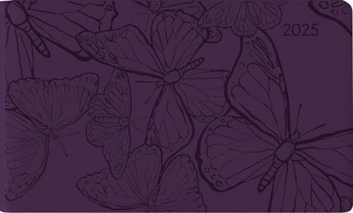 Alpha Edition - Ladytimer TO GO Deluxe Purple 2025 Taschenkalender, 15,3x8,7cm, Kalender mit 128 Seiten, mit Platz für Notizen, Monatsübersicht, internationales Kalendarium von Alpha Edition