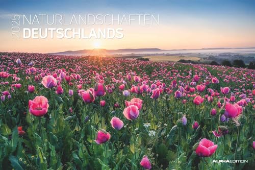 Naturlandschaften Deutschlands 2025 - Bildkalender 49,5x33 cm - die schönsten Landschaftsbilder Deutschlands - Wandkalender - Wandplaner von Alpha Edition