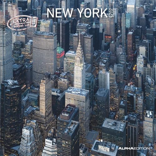 New York 2025 - Broschürenkalender 30x30 cm (30x60 geöffnet) - Kalender mit Platz für Notizen - Bildkalender - Wandplaner - Wandkalender von Alpha Edition