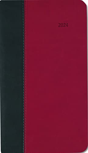 Taschenkalender Premium Fire schwarz-rot 2024 - Büro-Kalender 9x15,6 cm - 1 Woche 2 Seiten - 128 Seiten - mit weichem Tucson-Einband - Alpha Edition von Alpha Edition