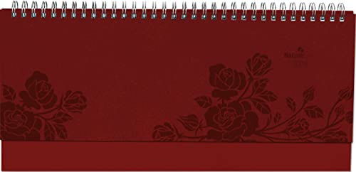 Tisch-Querkalender Nature Line Flower 2024 - Tisch-Kalender - Büro-Kalender quer 29,7x13,5 cm - 1 Woche 2 Seiten - Umwelt-Kalender - mit Hardcover von Alpha Edition