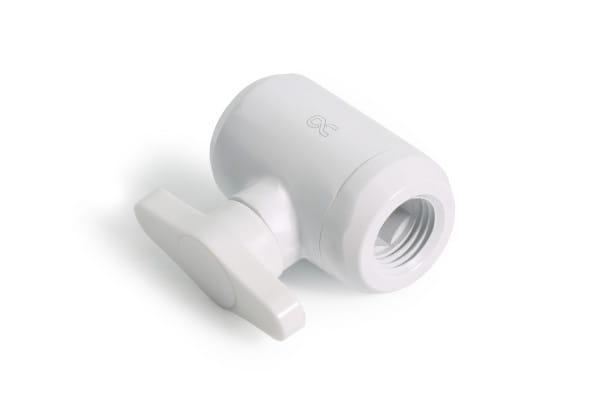 ANZ Alphacool Eiszapfen 2 Wege Kugelhahn G1/4 - White von Alphacool