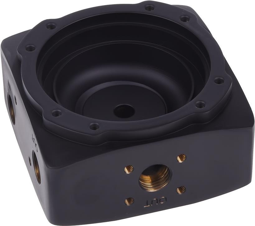 Alphacool Eisdecke D5 Messing Aufsatz - Deep Black (13320) von Alphacool