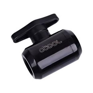 Alphacool Eiszapfen 2 Wege Kugelhahn G1/4 - Deep Black (17142) von Alphacool