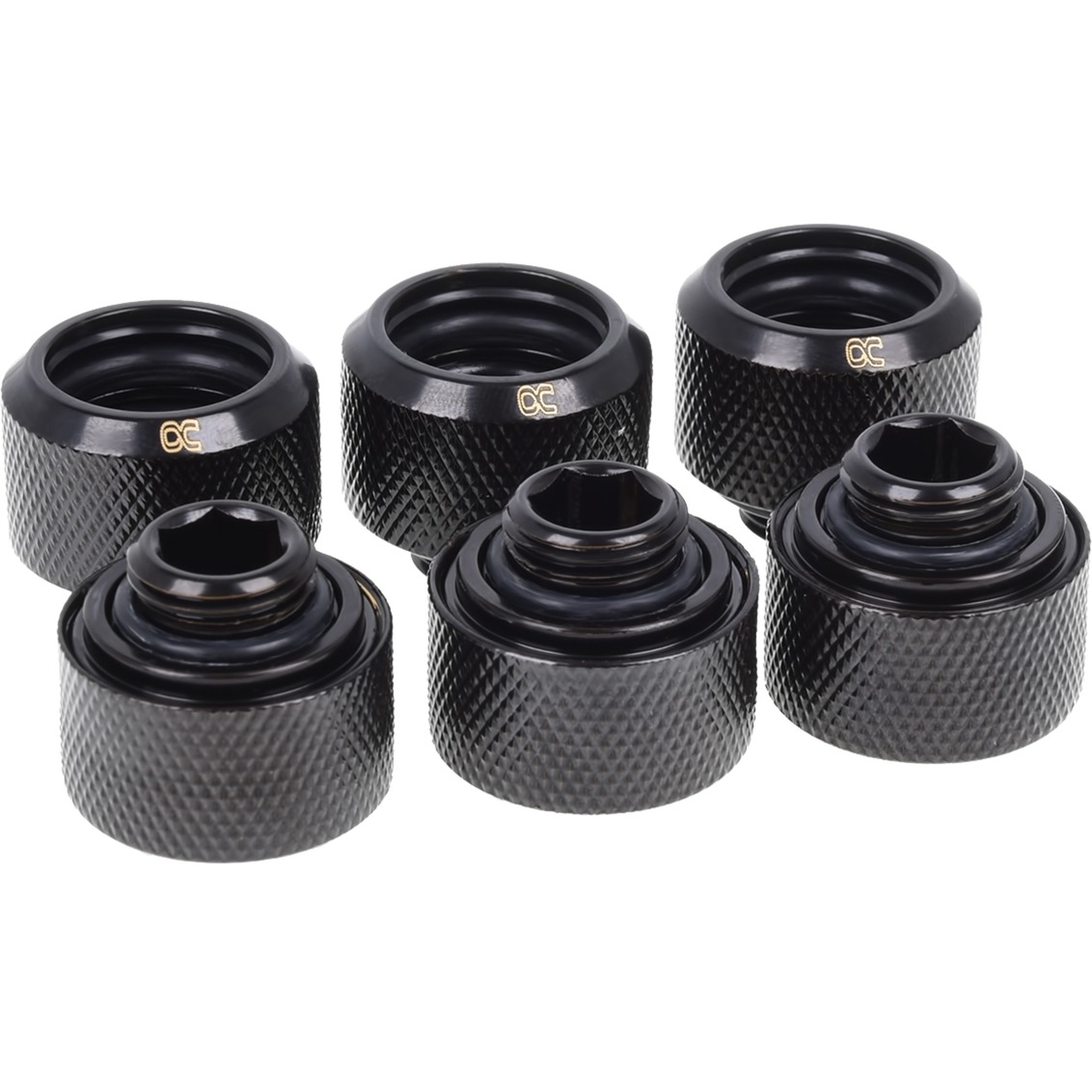 Eiszapfen 16mm HardTube Anschraubtülle G1/4, Schrauben-Set von Alphacool