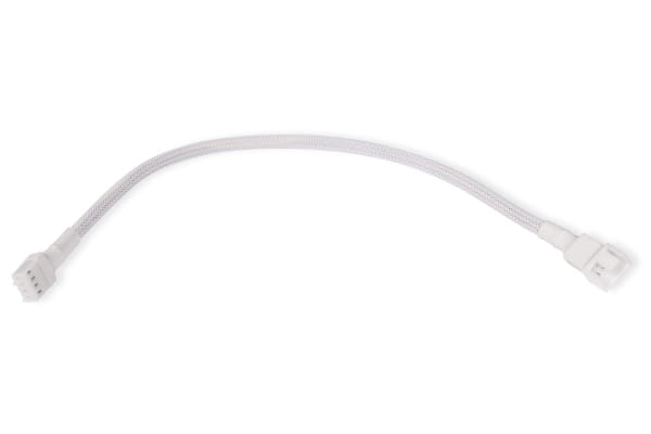 LK Alphacool Lüfterkabel 4-Pin auf 4-Pin Verlängerung 30cm weiß von Alphacool