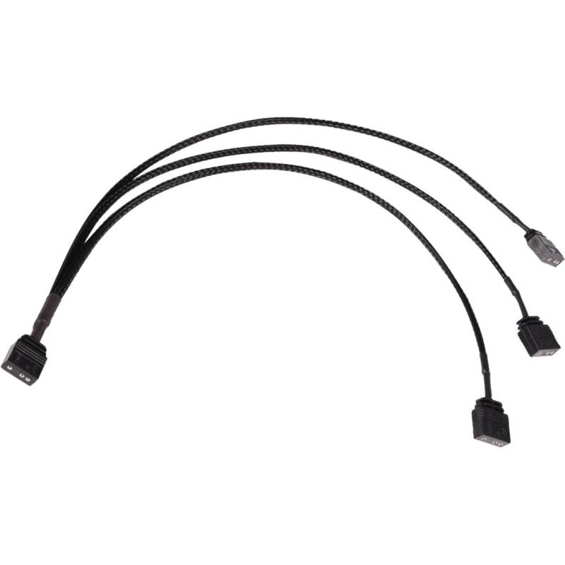 Y-Kabelsplitter aRGB 3-Pin auf 3x 3-Pin, 30cm von Alphacool