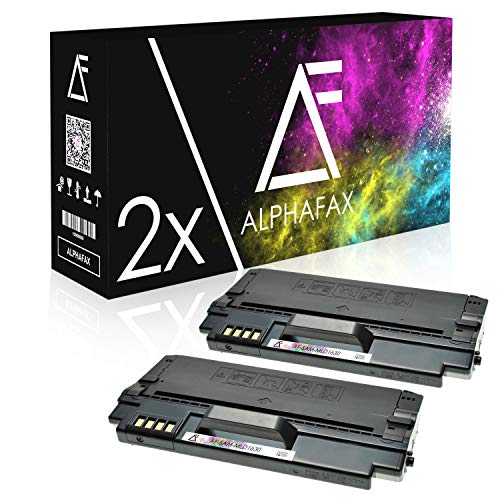 2 Toner kompatibel für Samsung MLD-1630A/ELS ML-1630 W SCX-4500 W - Schwarz je 3.000 Seiten von Alphafax