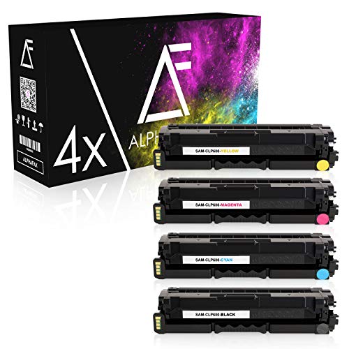 4 Toner kompatibel mit Samsung CLP680, CLP-680DW/SEE, CLP-680 Series, CLX-6260DW, CLX-6260ND, CLX-6260FW Premium Line - CLT-K506L/ELS - Schwarz 6.000 Seiten, Color je 3.500 Seiten von Alphafax