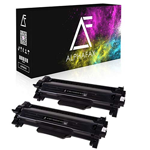 Alphafax 2 Toner XXL ersetzt Brother TN2420 TN2410 Doppelpack 2X 6.000 Seiten für Brother HL-L2350DW HL-L2370DN HL-L2375DW HL-L2310D MFC-L2710DW von Alphafax