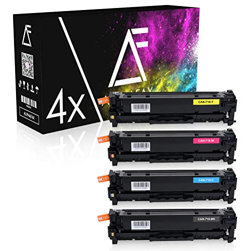 Alphafax 4 Toner kompatibel für Canon 718 - für I-Sensys LBP-7200 7210 7660 7680 C CDN CN Series MF-8330 8340 8350 8360 8380 CDN CDW CD Series (Nicht geeignet für I-Sensys MF-724cdw) von Alphafax