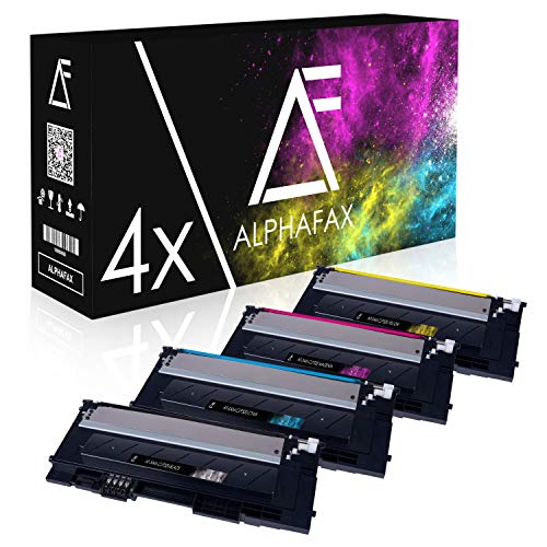 Alphafax 4 Toner kompatibel mit CLP320, CLP-320 Series, CLP-325N, CLX-3180, CLX-3185FN - Schwarz 2.500 Seiten, Color je 2.000 Seiten von Alphafax