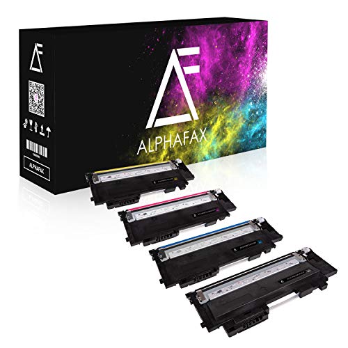 Alphafax 4 Toner kompatibel mit HP W2070A W2071A W2072A W2073A für HP Color Laser 150a 150nw 150 Series MFP 170 Series MFP 178nw MFP 178nwg MFP 179fng MFP 179fwg [MIT CHIP] von Alphafax