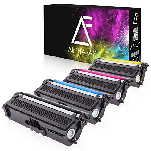 Alphafax 4X Toner ersetzt Brother TN910 Multipack Schwarz Cyan Magenta Gelb von Alphafax