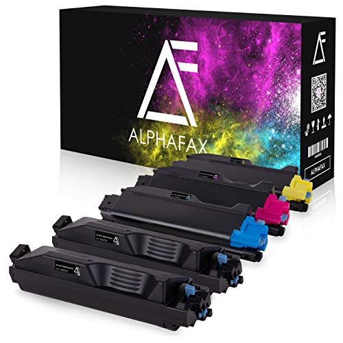 Alphafax Set 5 Toner kompatibel für Kyocera TK5270 TK-5270 ECOSYS M-6230cidn M-6230cidnt M-6630cidn P-6230cdn von Alphafax