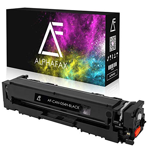 Alphafax Toner Schwarz kompatibel für Canon 054 | 054H | i-Sensys LBP621CW | LBP623CDW Serie | MF640 Serie | MF641CW | MF643CDW | MF645CX – 3028C002 von Alphafax