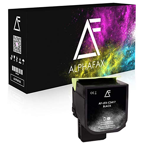 Alphafax Toner Schwarz kompatibel für Lexmark CS-317 DN | CS-417 DN | CS-517 DE | CX-317 DN | CX-417 DE | CX-517 DE – 71B0010 von Alphafax