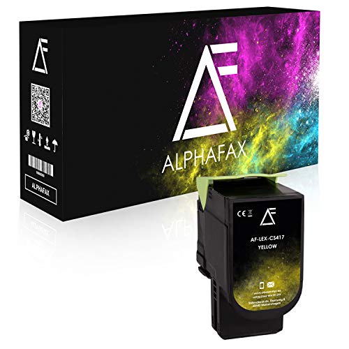Alphafax Toner Yellow kompatibel für Lexmark CS-317 DN | CS-417 DN | CS-517 DE | CX-317 DN | CX-417 DE | CX-517 DE – 71B0040 von Alphafax