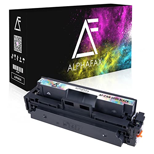 Alphafax Toner kompatibel mit Canon 055H 055 für i-SENSYS MF744Cdw MF742Cdw LBP663Cdw MF746Cx LBP664Cx MF740C LBP660C,Schwarz 7.600 Seiten von Alphafax