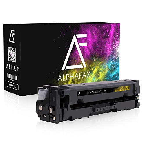 Alphafax Toner kompatibel mit HP 201X CF402X für HP Laserjet Pro MFP M277dw, Laserjet Pro MFP M277n, Laserjet Pro M252dw, Laserjet Pro M250 Series -Yellow 2.300 Seiten von Alphafax