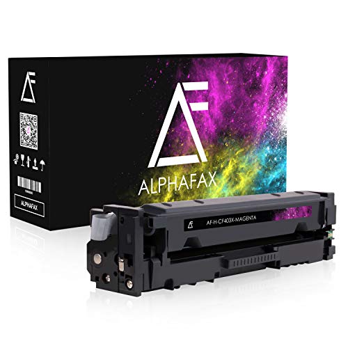 Alphafax Toner kompatibel mit HP 201X CF403X für HP Laserjet Pro MFP M277dw, Laserjet Pro MFP M277n, Laserjet Pro M252dw, Laserjet Pro M250 Series - Magenta 2.300 Seiten von Alphafax