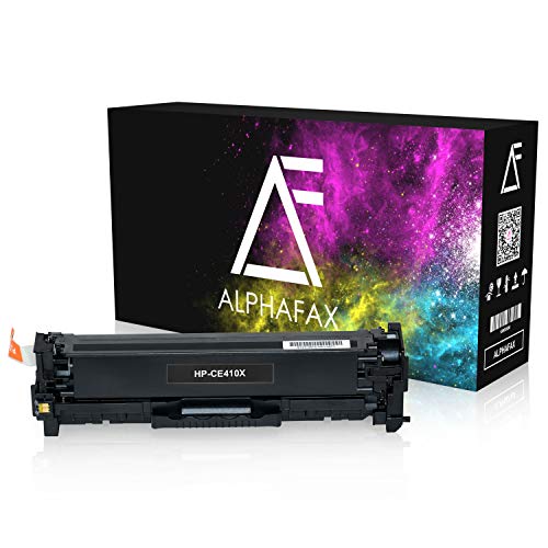 Alphafax Toner kompatibel mit HP CE410X Laserjet Pro 300 400 Color M351 M451 M475 MFP M375 DN NW DW - 305A - Schwarz 4.000 Seiten von Alphafax