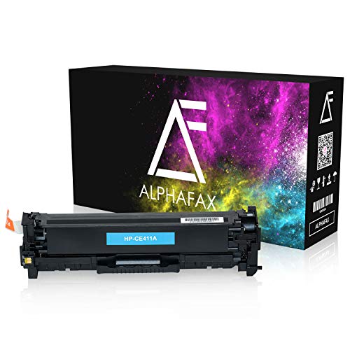 Alphafax Toner kompatibel mit HP CE411A Laserjet Pro 300 400 Color M351 M451 M475 MFP M375 DN NW DW - 305A - Cyan 2.600 Seiten von Alphafax