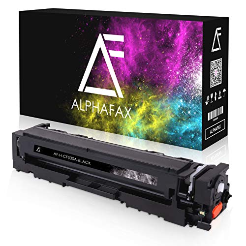 Alphafax Toner kompatibel mit HP CF530A für Color Laserjet Pro M180n M181fw - 205A Schwarz 1.100 Seiten von Alphafax