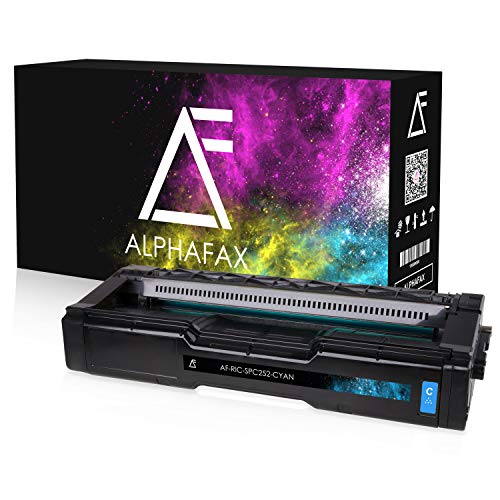 Alphafax Toner kompatibel mit Ricoh Aficio SPC262DNW SP-C252dn SP-C252sf SP-C262 - Cyan 6.000 Seiten von Alphafax