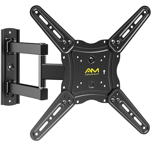 Alphamount TV Wandhalterung, Schwenkbare Neigbare TV Halterung für 26-60 Zoll LED LCD Flach & Curved Fernseher oder Monitor bis zu 35KG, Max VESA 400x400mm Alphamount TV Wandhalterung, Schwenkbare Neigbare TV Halterung für 26-60 Zoll LED LCD Flach & Curved Fernseher oder Monitor bis zu 35KG, Max VESA 400x400mm von Alphamount