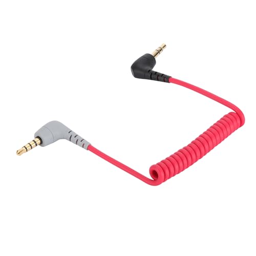 Alphatec Ersatz gewickelt SC7 Kabel 3,5 mm TRRS zu TRS - Mikrofon/Audio/Lavalier zu Smartphone Draht für RODE VideoMicro VideoMic Go BOYA 50cm von Alphatec