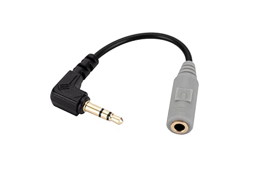 Ersatz-SC3-Mikrofonkabel für 3,5 mm TRRS auf TRS-Adapter für Kameras, Videorecorder, kompatibel mit Sony Nikon Canon von Alphatec