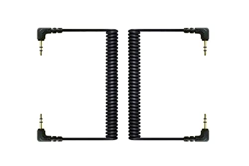 Ersatz gewickelt SC2 Kabel 3,5 mm Stereo TRS Stecker an 3,5 mm männlich Stereo TRS Ausgang Anschluss Kabel Verbindet Audio Mixer/Mikrofone zu Kamera/Blockflöten 2 Stück von Alphatec