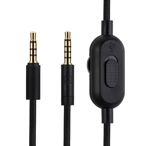 G PRO X G233 G433 G PRO Ersatzkabel, kompatibel mit Logitech G PRO X G233 G433 G PRO Gaming-Headset, Inline-Stummschaltung, Lautstärkeregler mit Mikrofon, Kopfhörer-Audio-Verlängerungskabel G PRO X G233 G433 G PRO Ersatzkabel, kompatibel mit Logitech G PRO X G233 G433 G PRO Gaming-Headset, Inline-Stummschaltung, Lautstärkeregler mit Mikrofon, Kopfhörer-Audio-Verlängerungskabel von Alphatec