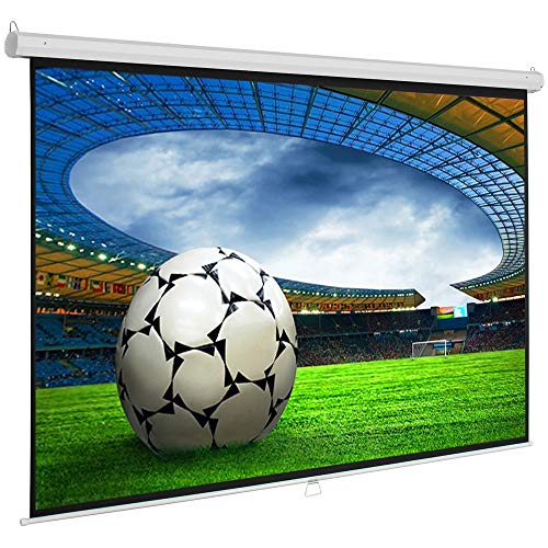 SlenderLine Base Beamer Leinwand 220 x 173 cm | Format 4:3 | 1.2 Gain | Full-HD 4K & 3D geeignet | manuelle Rolloleinwand | Heimkino und Präsentation | Decken- BZW. Wandmontage von Alphavision