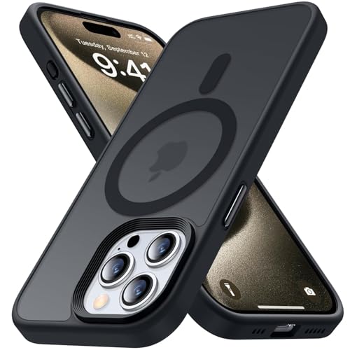 Alphn iPhone 14 Plus 6,7 Zoll Hülle mit MagSafe, Magnetische Hülle, Schutzhülle für iPhone, Kompatibel Mit MagSafe - Kratzfest, Durchscheinende Matte Rückseite, Dünne, Stoßfeste Handyhülle Schwarz Alphn iPhone 14 Plus 6,7 Zoll Hülle mit MagSafe, Magnetische Hülle, Schutzhülle für iPhone, Kompatibel Mit MagSafe - Kratzfest, Durchscheinende Matte Rückseite, Dünne, Stoßfeste Handyhülle Schwarz von Alphn