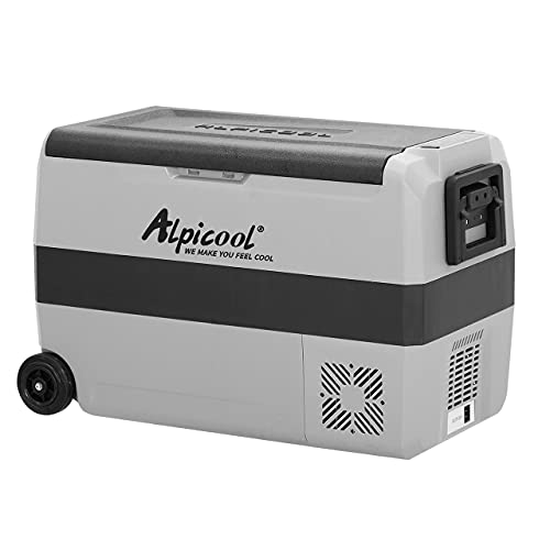 Alpicool T50 50 Liter Kühlbox 12V tragbarer Mini-Kühlschrank Gefrierbox von Alpicool