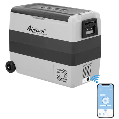 Alpicool T60 60L Auto Kühlschrank Gefrierschrank Tragbarer Autokühlschrank 12/24V Elektrischer Kühler für Camping, Roadtrip, Picknick Alpicool T60 60L Auto Kühlschrank Gefrierschrank Tragbarer Autokühlschrank 12/24V Elektrischer Kühler für Camping, Roadtrip, Picknick von Alpicool