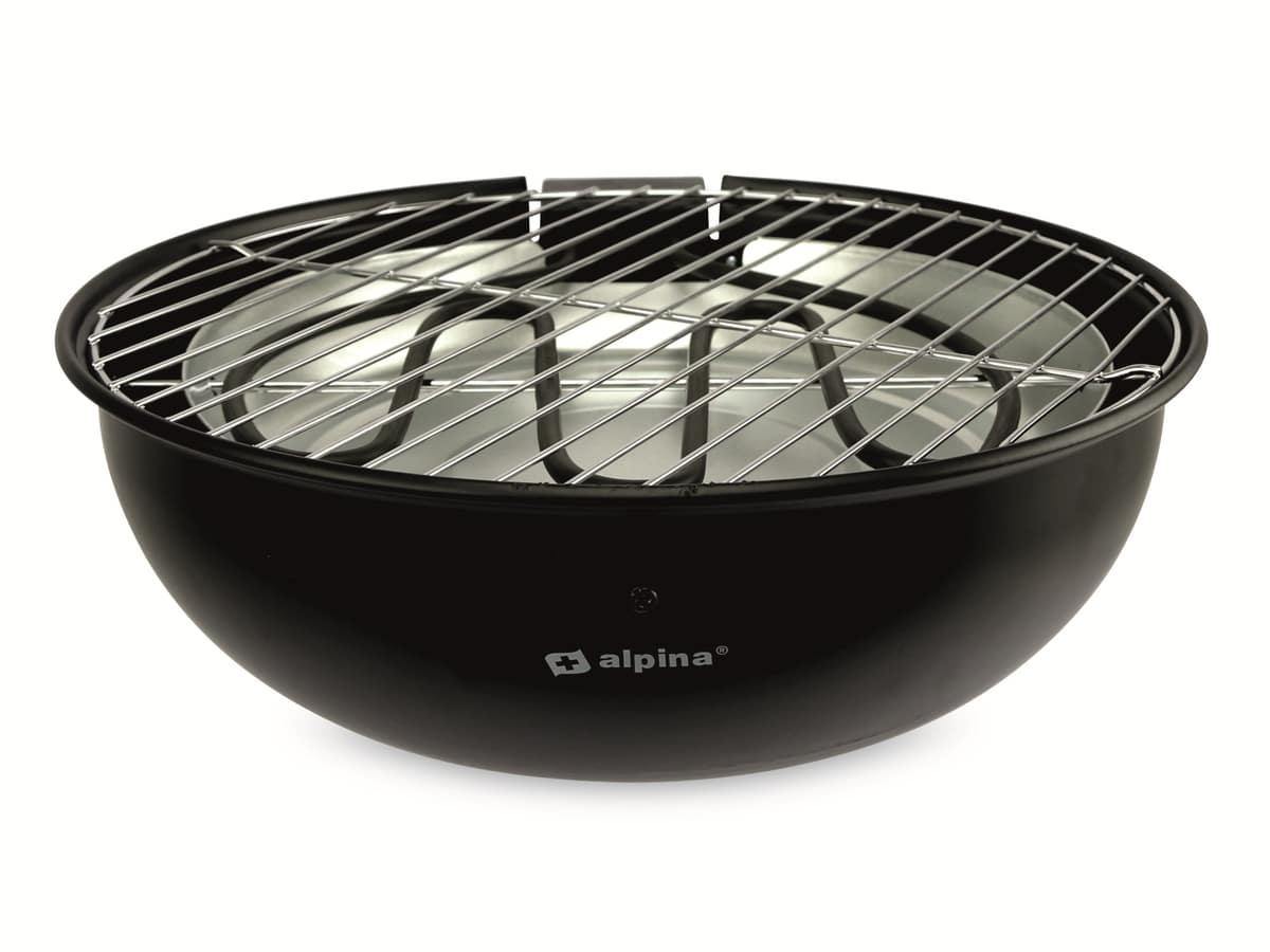 ALPINA Elektro-Tischgrill, 1250 W, Ø 300 mm von Alpina