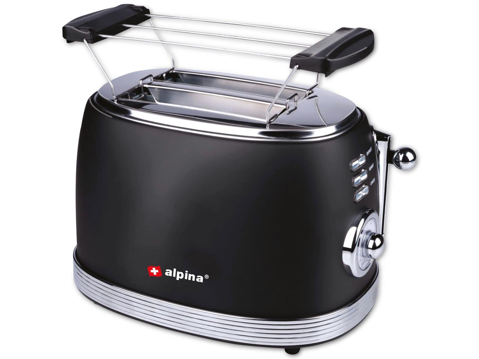 ALPINA Toaster, 850 W, 2 Scheibentoaster, schwarz von Alpina
