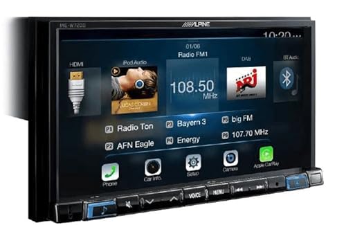 Alpine INE-W720DM - Multimedia Autoradio mit 7 Zoll Display - Apple CarPlay, Android Auto, Bluetooth, HDMI, USB, AUX, UKW, DAB+ von Alpine