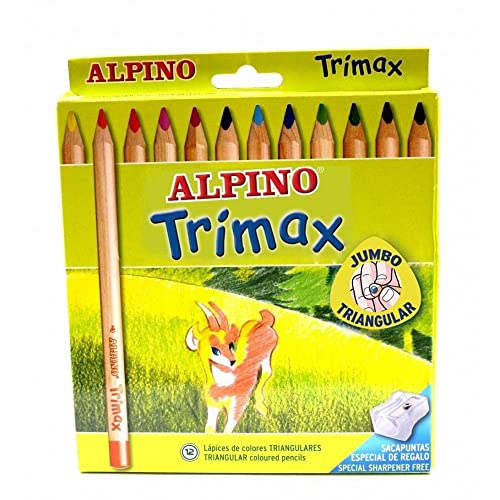 ALPINO AL000113 490251 Pack Buntstifte TRIMAX AL00011, bunt, 12 unidad (Paquete de 1) von Alpino