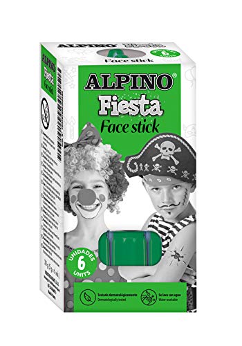 Alpino DL000088 Schminkstifte, 6 Stück, Grün von Alpino