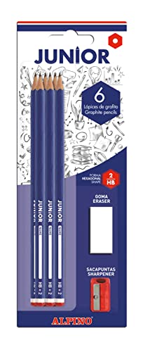 Alpino JU000016 Bleistifte, Anspitzer und Radiergummi von Alpino